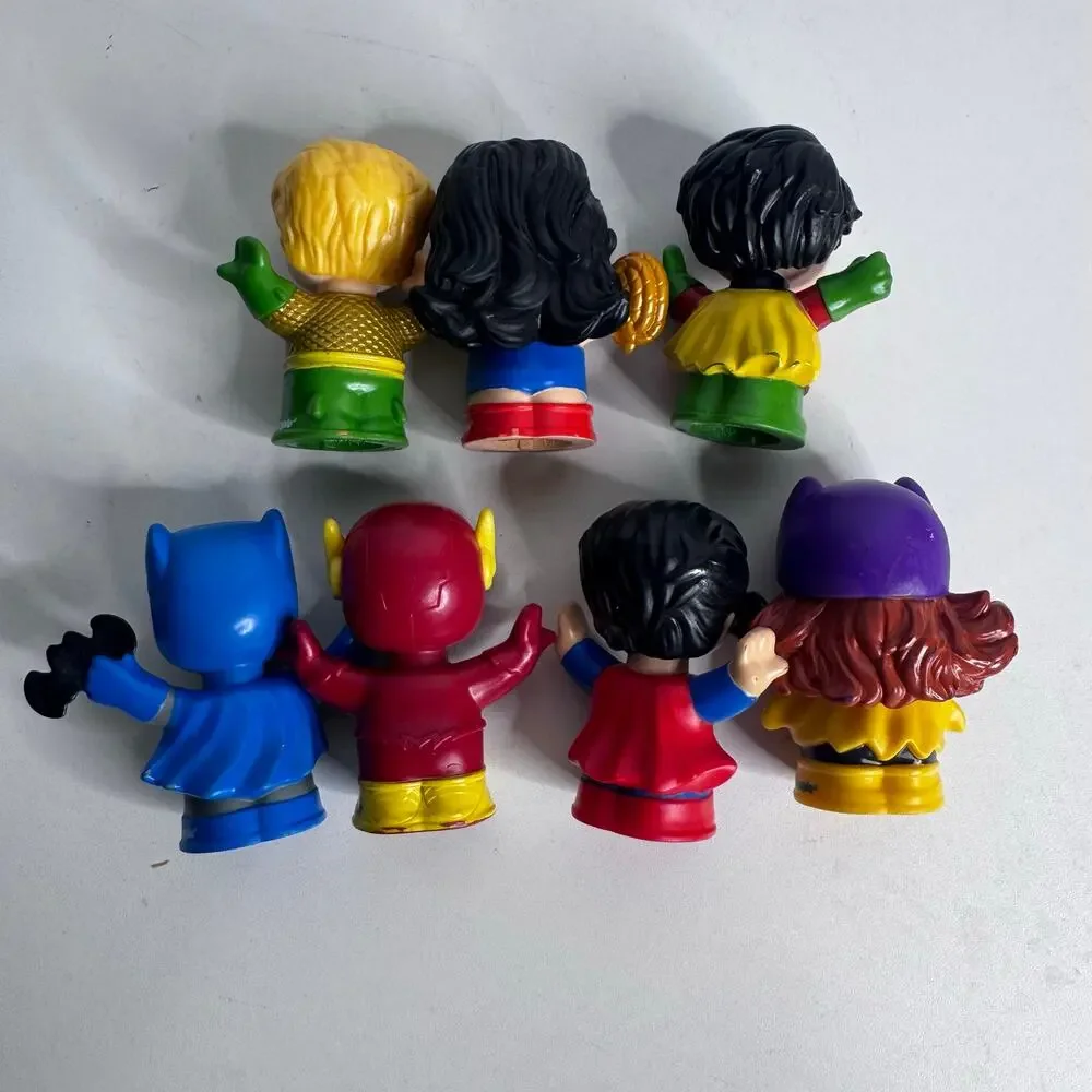 Fisher Price Little People DC Super Hero Friends Figures Comic Book Heroes Set